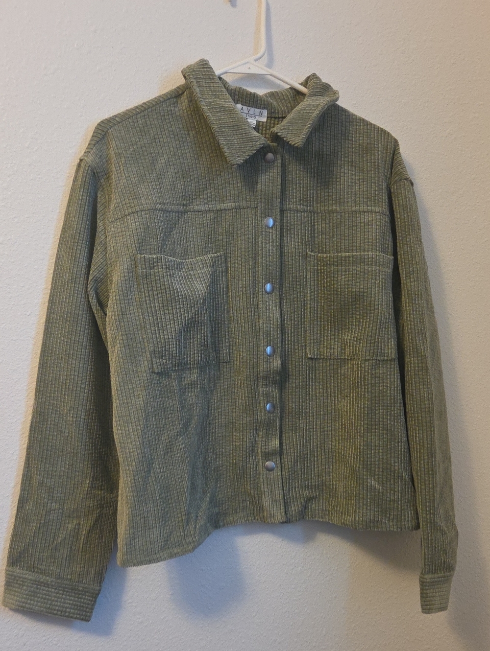 Green Cordouroy Shacket